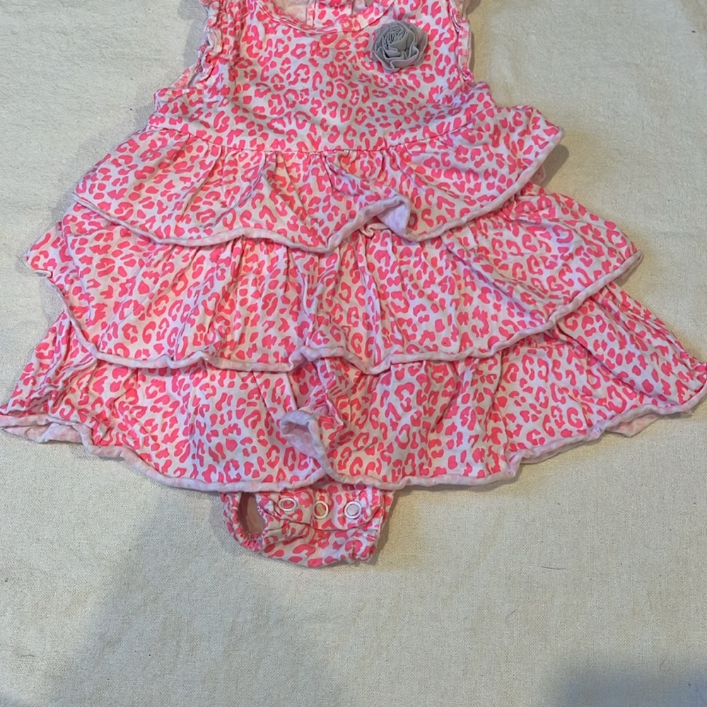 Carter's Pink Leopard Ruffle Dress - Picture 4 of 9